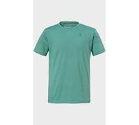 Funktionsshirt SCHÖFFEL "T Shirt Hohberg M", Herren, Gr. 54, 6405, grün, Oberstoff: 60% Baumwolle, 40% Polyester, Rundhals, Shirts Funktionsshirt (42981318-54) 6405, grün