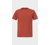 Funktionsshirt SCHÖFFEL "T Shirt Hohberg M", Herren, Gr. 56, 5590, rot, Oberstoff: 60% Baumwolle, 40% Polyester, Rundhals, Shirts Funktionsshirt (27699519-56) 5590, rot