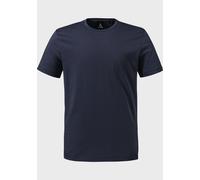 Funktionsshirt SCHÖFFEL "T Shirt Style Collada MNS", Damen, Gr. 48, blau (8820, blau), Oberstoff: 60% Baumwolle, 40% Polyester, Rundhals, Shirts Funktionsshirt (29954136-48) 8820, blau