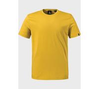 Funktionsshirt SCHÖFFEL "T Shirt Style Collada MNS", Herren, Gr. 50, gelb (5205, gelb), Oberstoff: 60% Baumwolle, 40% Polyester, Rundhals, Shirts Funktionsshirt (82738566-50)