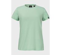 Funktionsshirt SCHÖFFEL "T Shirt Style Collada WMS", Damen, Gr. 42, grün (6205, grün), Oberstoff: 60% Baumwolle, 40% Polyester, Rundhals, Shirts Funktionsshirt (20934647-42)