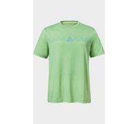 Funktionsshirt SCHÖFFEL "T Shirt Style Elmori WMN", Damen, Gr. 38, grün (6175, grün), Oberstoff: 60% Baumwolle, 40% Polyester, Rundhals, Shirts Funktionsshirt (85029031-38) 6175, grün