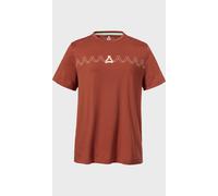 Funktionsshirt SCHÖFFEL "T Shirt Style Elmori WMN", Damen, Gr. 38, rot (5590, rot), Oberstoff: 60% Baumwolle, 40% Polyester, Rundhals, Shirts Funktionsshirt (38558463-38) 5590, rot