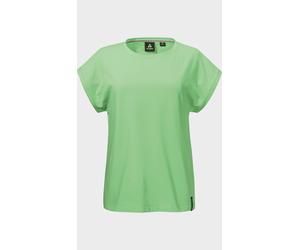 Funktionsshirt SCHÖFFEL "T Shirt Style Serenio WMN", Damen, Gr. 42, 6175, grün, Oberstoff: 61% Baumwolle, 34% Polyester, 5% Elasthan, Rundhals, Shirts Funktionsshirt (93555838-42) 6175, grün