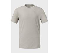 Funktionsshirt SCHÖFFEL "Urban T Shirt Style Galerne MNS", Herren, Gr. 52, beige (9040, natur), Oberstoff: 74% Polyester, 26% Lyocell, Rundhals, Shirts Funktionsshirt (18960666-52) 9040, natur