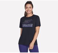 Funktionsshirt SKECHERS "VELOCITY TEE", Damen, Gr. M, schwarz, Obermaterial: 60% Baumwolle, 40% Polyester, Shirts Funktionsshirt (74376356-M) schwarz