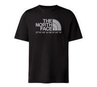 Funktionsshirt THE NORTH FACE "M 24/7 S/S TEE LOGO GRAPHIC REG", Herren, Gr. XXL, schwarz (tnf schwarz), Obermaterial: 100% Polyester, Shirts Funktionsshirt, sportlicher Stil, kurze Ärmel, mit FlashDr
