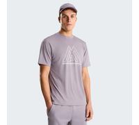 Funktionsshirt THE NORTH FACE "M MA 24/7 SHORT SLEEVES TEE", Jungen, Gr. XL, transcendent grau, Jersey, Obermaterial: 100% Polyester, Rundhals, Shirts Funktionsshirt, pflegeleichtes Material, leichtes