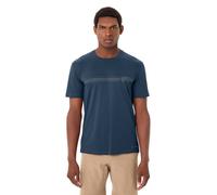 Funktionsshirt VAUDE "MEN'S CYCLIST T-SHIRT V", Herren, Gr. XL, schwarz sea, dar, Web, Obermaterial: 70% Baumwolle, 30% Lyocell, regular fit, Rundhals, weit normaler Saum, Shirts Funktionsshirt, sport