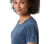 Funktionsshirt VAUDE "WOMEN'S ESSENTIAL T-SHIRT", Damen, Gr. 38, blau (schwarz sea uni), Obermaterial: 100% Polyester, unifarben, slim fit normal, Rundhals, Shirts Funktionsshirt, Slim fit Passform, K