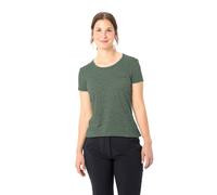 Funktionsshirt VAUDE "WOMEN'S ESSENTIAL T-SHIRT", Damen, Gr. 50, agave, Obermaterial: 100% Polyester, slim fit normal, Rundhals, Shirts Funktionsshirt, Slim fit Passform, Kurzarm, für Trekking und Wan