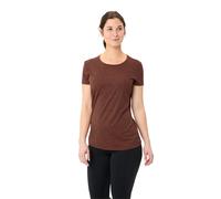 Funktionsshirt VAUDE "WOMEN'S ESSENTIAL T-SHIRT", Damen, Gr. 50, buckeye, Obermaterial: 100% Polyester, slim fit normal, Rundhals, Shirts Funktionsshirt, Slim fit Passform, Kurzarm, für Trekking und W
