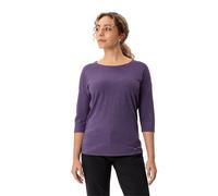 Funktionsshirt VAUDE "WOMEN'S NEYLAND 3/4 T-SHIRT", Damen, Gr. 36, rosa (mulberry), Obermaterial: 55% Hanf, 35% Polyester, 10% Lyocell, U-Boot-Ausschnitt, abgesteppt, Shirts Funktionsshirt, für vielse