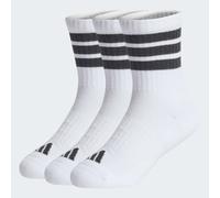 Funktionssocken ADIDAS PERFORMANCE "3-STREIFEN KIDS, KNÖCHELLANG, MIT POLSTERUNG, 3ER-PACK", Mädchen, Gr. 34-36, schwarz-weiß (weiß, schwarz, schwarz), Obermaterial: 63% Baumwolle, 32% Polyester, 4% E
