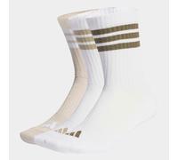Funktionssocken ADIDAS PERFORMANCE "3-STREIFEN, KNÖCHELLANG, MIT POLSTERUNG, 3ER-PACK", Damen, Gr. L (43/45), weiß, wonder alumina, olive strata, Obermaterial: 59% Baumwolle, 37% Polyester, 3% Elastha