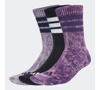 Funktionssocken ADIDAS PERFORMANCE "3S C CRW WSH 3P", Herren, Gr. M (40/42), aurora plum, preloved violet, schwarz, Obermaterial: 50% Baumwolle, 47% Polyester, 2% Elasthan, 1% Polyamid, Socken (862031
