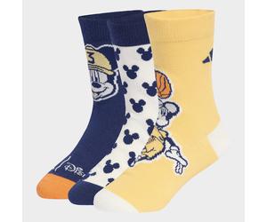 Funktionssocken ADIDAS PERFORMANCE "ADIDAS DISNEY MICKY MAUS", Jungen, Gr. 25-27, bunt (dunkelblau, sanftes weiß, semi ice tangerine), Obermaterial: 62% Baumwolle, 35% Polyester, 3% Elasthan, Socken,
