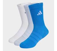 Funktionssocken ADIDAS PERFORMANCE "C KD CRW 3P", Mädchen, Gr. 28-30, crystal sky, weiß, ray blau, Obermaterial: 63% Baumwolle, 32% Polyester, 4% Elasthan, 1% Polyamid, Socken (31834928-28) crystal sk