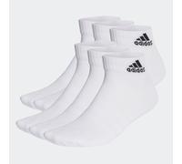 Funktionssocken ADIDAS PERFORMANCE "CUSHIONED SPORTSWEAR ANKLE SOCKEN, 6 PAAR", Herren, Gr. XXL (49/51), schwarz-weiß (weiß, schwarz), Obermaterial: 62% Baumwolle, 34% Polyester, 3% Elasthan, 1% Nylon
