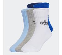 Funktionssocken ADIDAS PERFORMANCE "KIDS LIN ANK 5P", Mädchen, Gr. M (22/24), blau (dunkelblau, royal blau, glow blau, medium grau heather), Obermaterial: 68% Baumwolle, 29% Polyester, 2% Elasthan, 1%