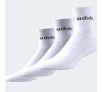 Funktionssocken ADIDAS PERFORMANCE "LIN KIDS CRW 3P", Mädchen, Gr. 31-33, weiß (weiß, weiß, weiß), Obermaterial: 65% Baumwolle, 31% Polyester, 4% Elasthan, Socken (92996269-31) weiß, weiß, weiß