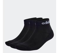 Funktionssocken ADIDAS PERFORMANCE "LINEAR CUSHIONED ANKLE SOCKEN, 3 PAAR", Damen, Gr. L (43/45), schwarz-weiß (schwarz, weiß), Obermaterial: 73% Baumwolle, 25% Polyester, 1% Elasthan, 1% sonstige Fas