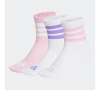 Funktionssocken ADIDAS PERFORMANCE "LK RIB 3PP SO", Kinder, Gr. L (25/27), weiß (weiß, weiß, true pink), Obermaterial: 59% Baumwolle, 37% Polyester, 4% Elasthan, Socken (16115439-L) weiß, weiß, true p