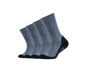 Funktionssocken CAMANO "function", Jungen, Gr. 27-30, blau (jeans, meliert), Materialmix, meliert, normal, Socken Sportsocken, mit verstärkten Belastungszonen an Ferse und Spitze (84394447-27) jeans, 