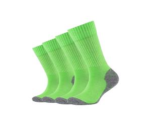 Funktionssocken CAMANO "function", Jungen, Gr. 35-38, grün (grün, meliert), Materialmix, uni und meliert, normal, Socken Sportsocken, mit verstärkten Belastungszonen an Ferse und Spitze (84101715-35)