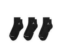 NIKE Herren U J ED CUSH POLY ANKLE 3PR 144 BLACK/WHITE XL (0196152694058)