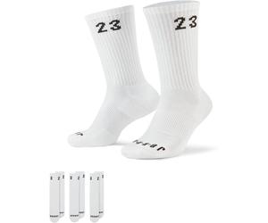 Funktionssocken NIKE "U J ESSENTIAL CREW 3PR - 144", Damen, Gr. XL (46/50), weiß, schwarz, Obermaterial: 65% Baumwolle, 31% Polyester, 3% Elasthan, 1% Nylon, Socken (96049453-XL) weiß, schwarz