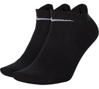 Funktionssocken NIKE "U NK EVERYDAY LTWT NS 6PR 132", Damen, Gr. L (42/45), schwarz (schwarz, weiß), Obermaterial: 66% Baumwolle, 32% Polyester, 2% Elasthan, Socken, Funktionssocken für Fitness und sp