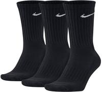 Funktionssocken NIKE "U NK V CUSH CREW 3P VALUE 108", Damen, Gr. S (34/37), schwarz-weiß (schwarz, weiß), Obermaterial: 75% Baumwolle, 18% Polyester, 6% Nylon, 1% Elasthan, Socken, hohe Haltbarkeit, l