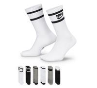 Funktionssocken NIKE "Y NK ED CSH CREW 6P - 144 GFX2", Mädchen, Gr. M (38/41), schwarz, weiß, grau, Obermaterial: 66% Baumwolle, 29% Polyester, 4% Elasthan, 1% Nylon, Socken (88502525-M) schwarz, weiß