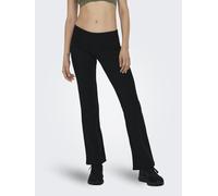 Funktionstights ONLY PLAY "ONPFOLD MW JAZZ JRS PNT NOOS", Damen, Gr. S (36), N-Gr, schwarz, Jersey, Obermaterial: 92% Baumwolle, 8% Elasthan, unifarben, ausgestellt normal, Hosen, aus Baumwollmischung