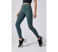 Funktionstights ONLY PLAY "ONPJAM-3-SANA XHW TIGHTS NOOS", Damen, Gr. S, N-Gr, grün (mediterranea), Jersey, Obermaterial: 80% Nylon, 20% Elasthan, unifarben, figurbetont knöchelfrei, Hosen, mit reflek