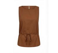 Funktionstop SOYACONCEPT "Soya Concept Top SC-INA", Damen, Gr. XL, 8710 toffee, Obermaterial: 55% Leinen, 45% Viskose, Tops (63884353-XL) 8710 toffee