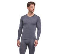 Funktionsunterhemd FALKE "Daily ClimaWool", Herren, Gr. 3XL, 1 Stk., Normalgrößen, grau (dunkelgrau, heather (3278)), Unterhemden Funktionsunterhemd (53048347-XXXL) dunkelgrau, heather (3278)