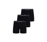 Funktionsunterhose LYLE & SCOTT "Lyle & Scott LEWIS", Herren, Gr. L, 1 Stk., schwarz, 95% Baumwolle, 5% Elasthan, Unterhosen Funktionsunterhose (27909712-L) schwarz