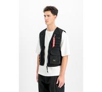 Funktionsweste ALPHA INDUSTRIES "Mesh Utility Vest", Herren, Gr. XL, schwarz, Obermaterial: 100% Baumwolle, Meshmaterial: 100% Polyester, Westen Funktionsweste (42526315-XL) schwarz