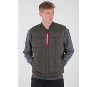 Funktionsweste ALPHA INDUSTRIES "Puffer Vest", Herren, Gr. M, grün (schwarz olive), Shell: 100% Polyester; Lining: 100% Polyester; Filling: 100% Polyester, Westen Funktionsweste (82900516-M) schwarz o
