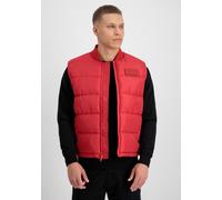 Funktionsweste ALPHA INDUSTRIES "Puffer Vest", Herren, Gr. M, rot (mars rot), Shell: 100% Polyester; Lining: 100% Polyester; Filling: 100% Polyester, Westen Funktionsweste (63276829-M) mars rot