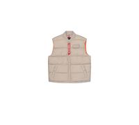 Blouson ALPHA INDUSTRIES "ALPHA Men - Vests Puffer Vest LW" Gr. S, beige (vintage sand) Herren Jacken Übergangsjacken (82824332-S)