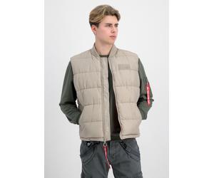 Funktionsweste ALPHA INDUSTRIES "Puffer Vest", Herren, Gr. S, beige (vintage sand), Obermaterial: 100% Polyester; Futter: 100% Polyester; Füllung: 100% Polyester, Westen Funktionsweste (82824332-S) vi