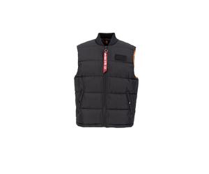 Funktionsweste ALPHA INDUSTRIES "Puffer Vest", Herren, Gr. S, schwarz, Obermaterial: 100% Polyester; Futter: 100% Polyester; Füllung: 100% Polyester, Westen Funktionsweste (88178208-S) schwarz