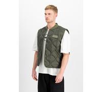 Funktionsweste ALPHA INDUSTRIES "Q-1 Vest", Herren, Gr. 3XL, schwarz olive, Obermaterial: 100% Nylon; Futter: 100% Nylon; Füllung: 100% Polyester, Westen Funktionsweste (85601066-XXXL) schwarz olive