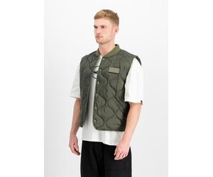 Funktionsweste ALPHA INDUSTRIES "Q-1 Vest", Herren, Gr. 3XL, schwarz olive, Obermaterial: 100% Nylon. Futter: 100% Nylon. Füllung: 100% Polyester, Westen Funktionsweste (85601066-XXXL) schwarz olive