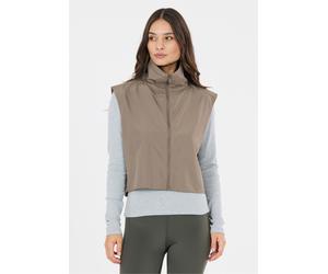 Funktionsweste ATHLECIA "Aiana", Damen, Gr. 44, hellbraun, 100% Polyester, kurz, hoch geschlossener Ausschnitt, Westen Funktionsweste, Mit 4-Wege-Stretch (94057748-44) hellbraun