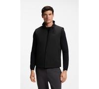 Funktionsweste BOSS GREEN, Herren, Gr. L, schwarz001, Web, Obermaterial: 100% Polyamid, unifarben, regular fit normal, hoch geschlossener Ausschnitt, Westen Funktionsweste, Regular Fit, 4-Wege-Stretch