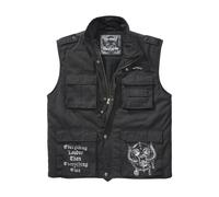 Jerseyweste BRANDIT "Herren Motörhead Ranger Vest" Gr. 7XL, schwarz (black) Herren Westen (69192409-7XL)
